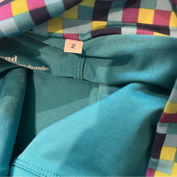 Runningskirts.com Blue Pixel Athletic Skirt Wide Waistband, Sz 2 - Picture 14 of 15